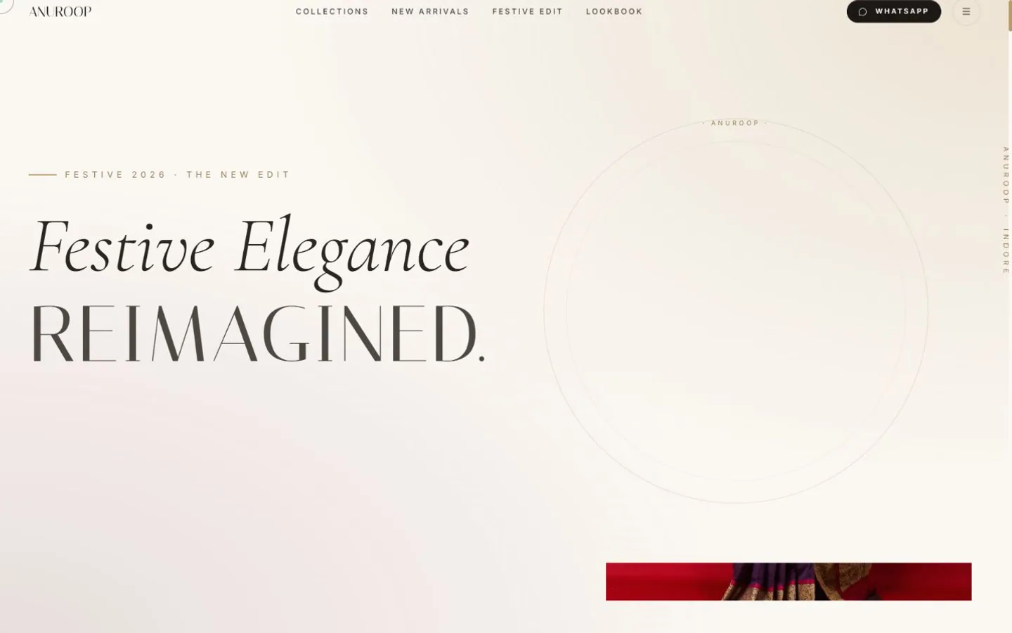 Anuroop Fashion project interface preview by Sati Tech
