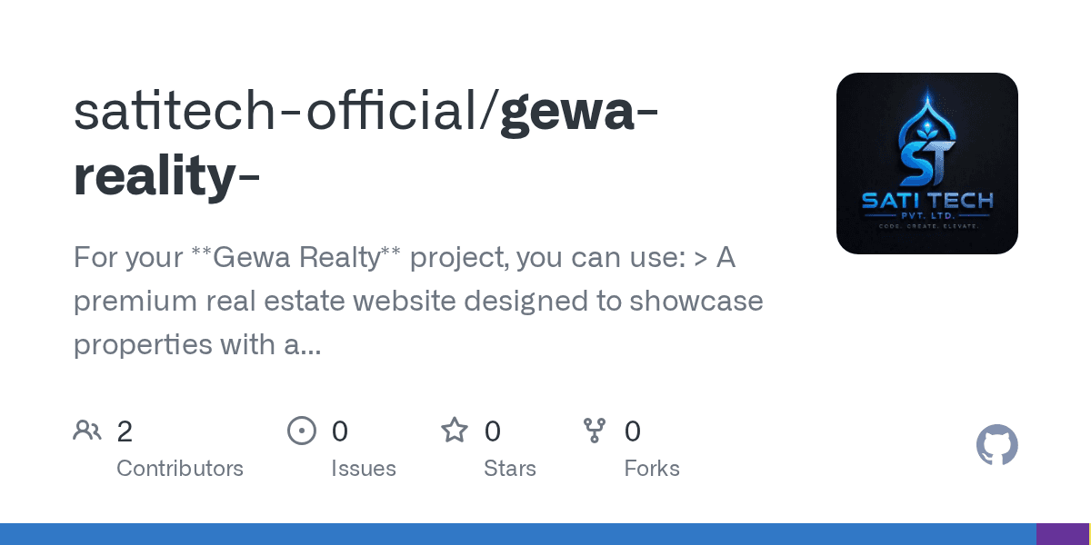 Gewa Reality project interface preview by Sati Tech